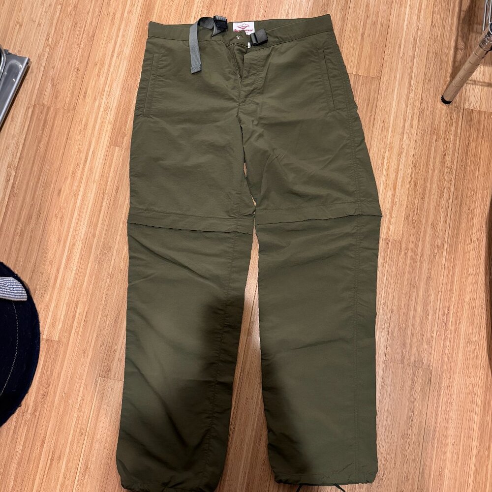 BrandNew Battenwear Green Convertable Pants Size Small Limited Edition Deadstock